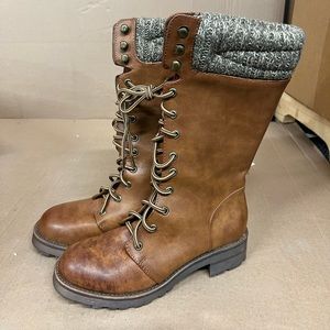 MIA Tan Micah Tall Combat Boots Size 7 US